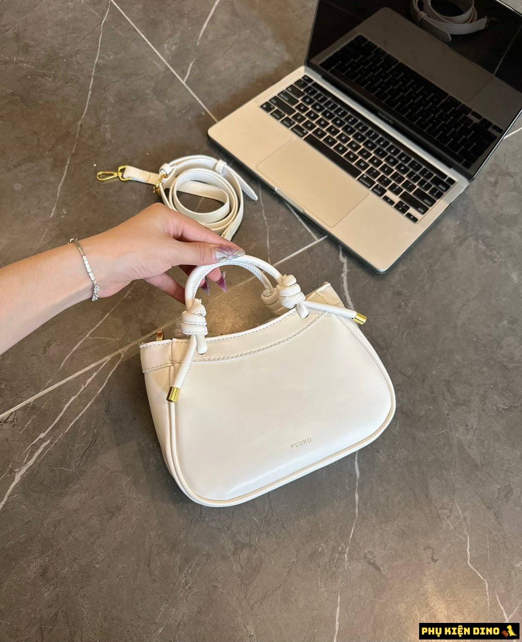 Túi Predo Dáng Bầu 3 Màu Trắng Đen Nâu Size 20 3 Túi Predo Hình Thang