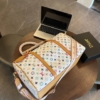 Túi Trống Louis Vuitton LV Monogram Vanilla Brown Size 50 M25233 13 Túi Trống Du lịch LV Monogram Vanilla
