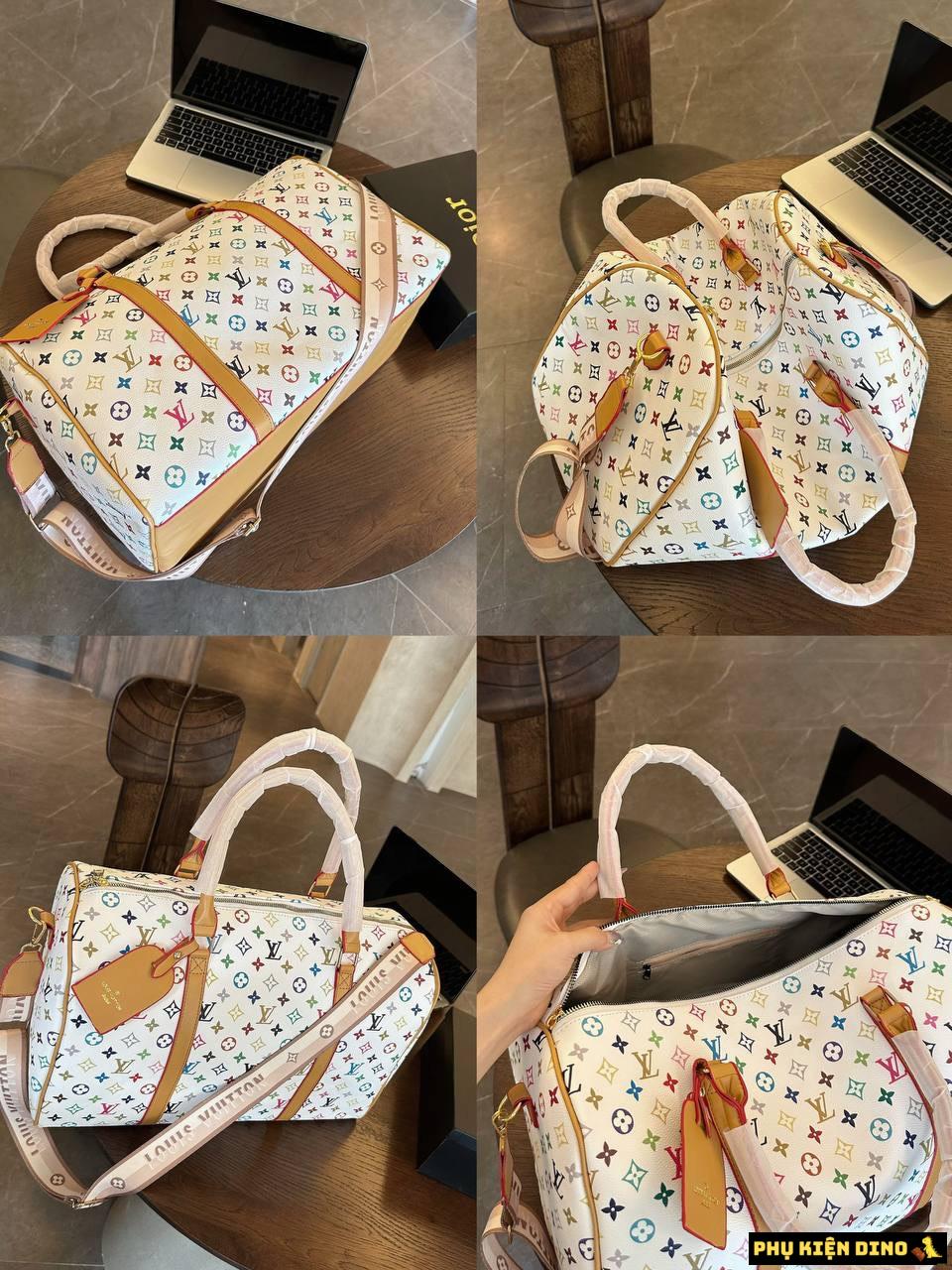 Túi Trống Louis Vuitton LV Monogram Vanilla Brown Size 50 M25233 1 Túi Trống Louis Vuitton LV Monogram Vanilla Brown Size 50