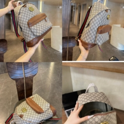 Balo Gucci Brown Màu Nâu Size 41 Có Khóa Kéo