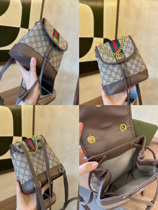 Balo Gucci Brown Ophidia Canvas