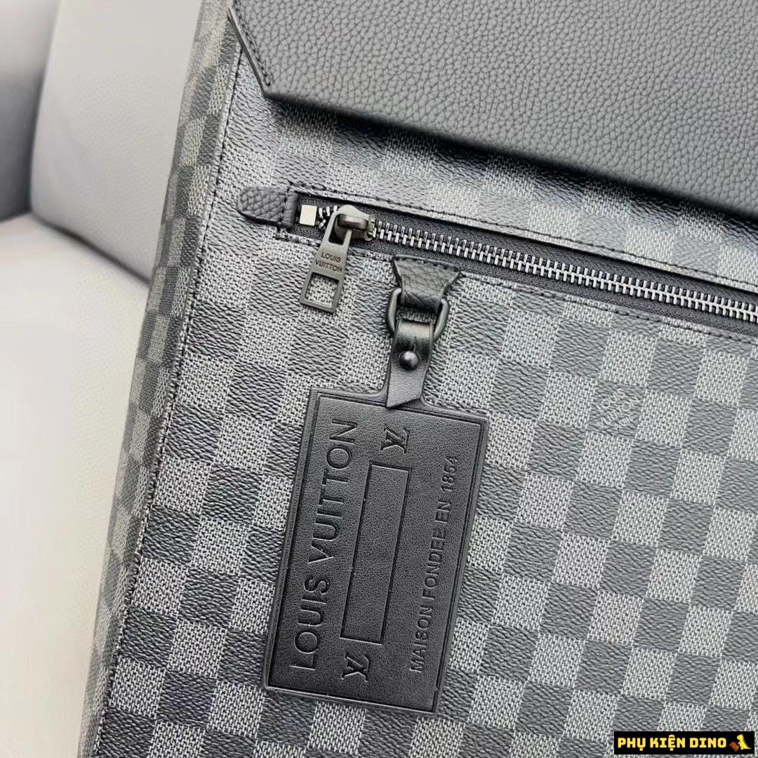 Balo Louis Vuitton Backpack Monogram 3 Màu Đen Nâu Đen Vuông 6 Balo Louis Vuitton LV Đen