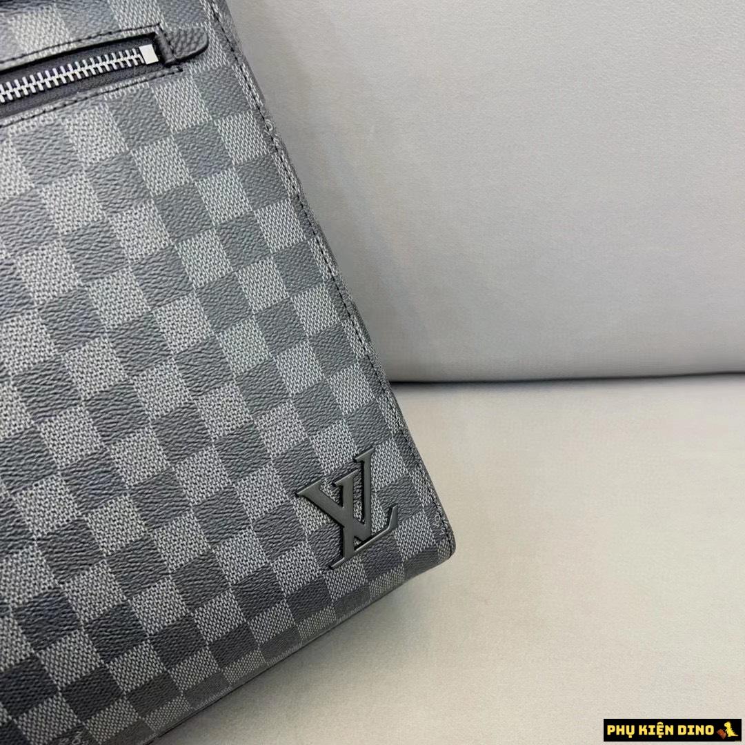Balo Louis Vuitton Backpack Monogram 3 Màu Đen Nâu Đen Vuông 7 Balo Louis Vuitton LV Unisex