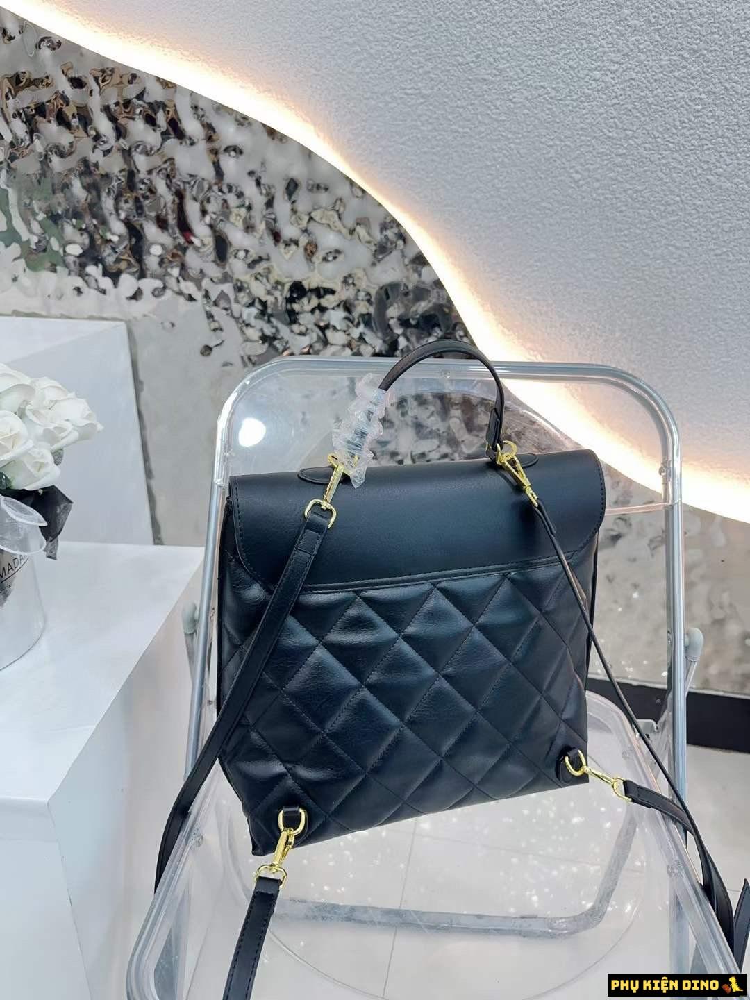 Balo Túi Xách Tay YSL dáng Công Sở Màu Đen 3 Balo Túi Xách Saint Laurent YSL Màu Đen