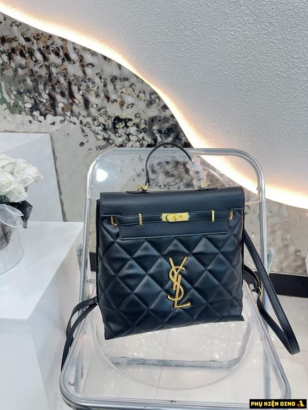 Balo Túi Xách Tay YSL dáng Công Sở Màu Đen 1 Balo Túi Xách Tay YSL dáng Công Sở Màu Đen