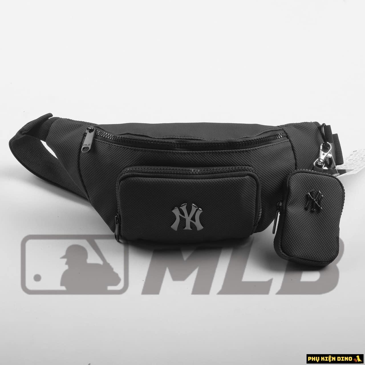 Túi Đeo Chéo Túi Đeo Hông Bao Tử MLB Đen 1 Chéo Túi Bao Tử MLB Đen