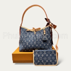 Phụ Kiện Dino - Phụ kiện thời trang thời thượng 48 Set 2 Túi Louis Vuitton LV Xanh Denim Size 25