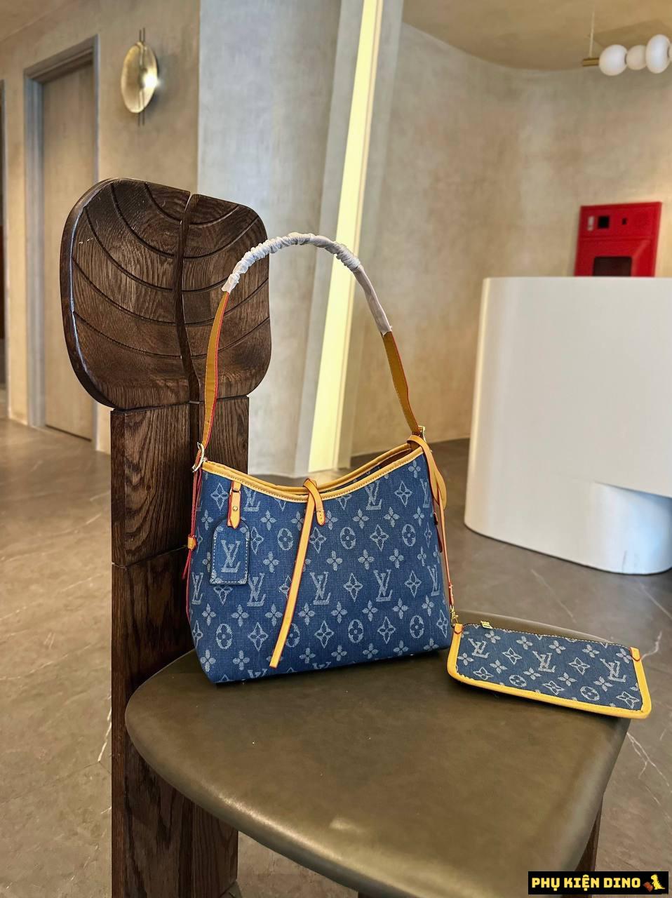 Set 2 Túi Louis Vuitton LV Xanh Denim Size 25 2 Set 2 Túi LV Xanh Denim