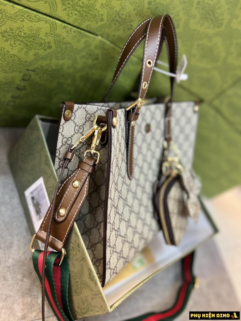 Set Túi Công Sở Gucci Size 28 Kèm Ví Nhỏ Móc Khóa Con Cún 3 Set Túi Công Sở Gucci Size 28