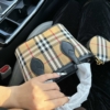 Túi Xách Tay Đeo Chéo Burberry Nâu Quai Đen 19 Túi Burberry Brown Black