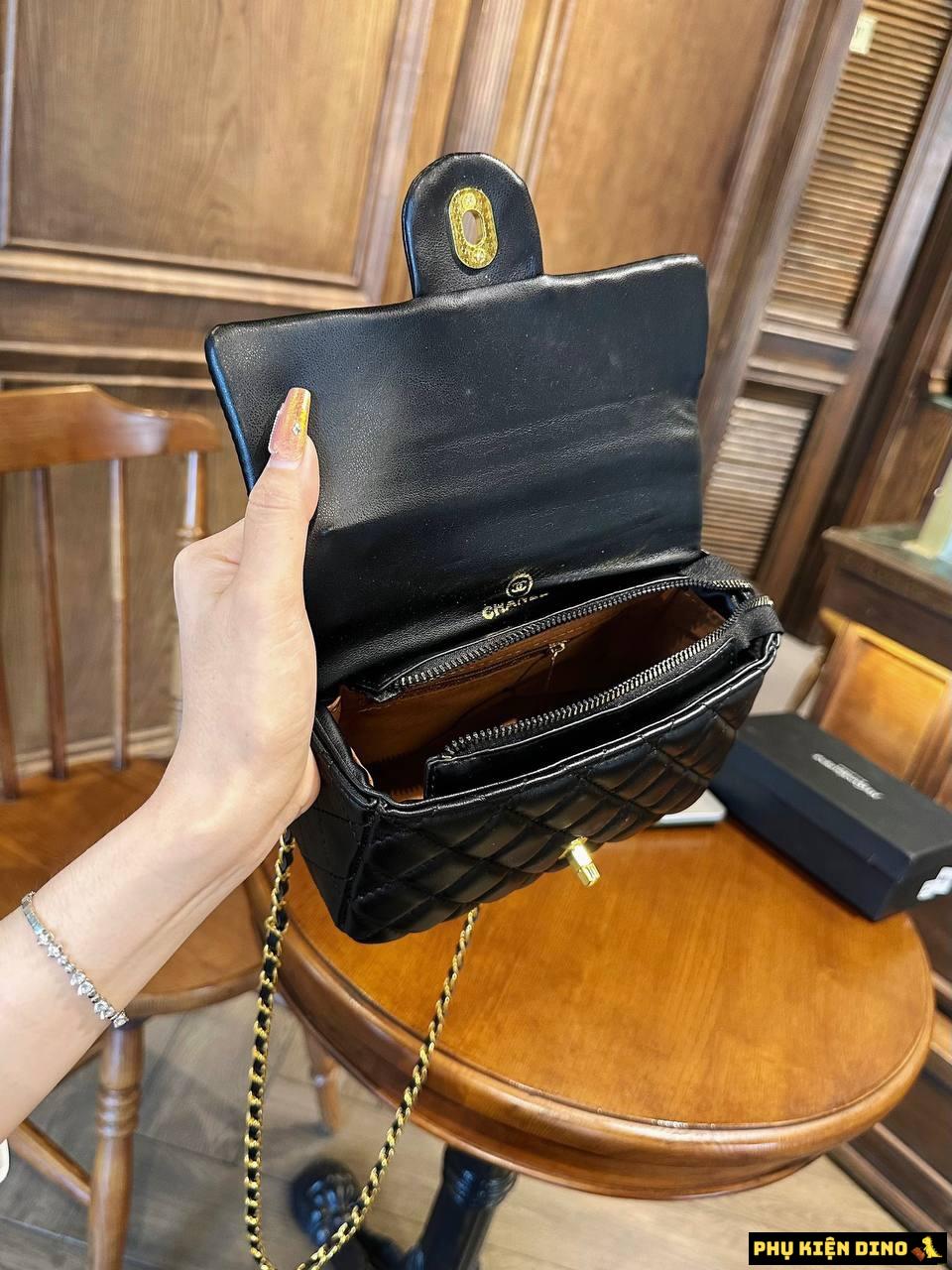 Túi Chanel Coco Size 20 Trắng Đen Kèm Tag 6 Túi Chanel Coco Size 20