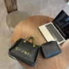 Túi Chanel Công Sở Kèm Dây Size 23 Màu Trắng Đen 16 Túi Chanel Công Sở Kèm Dây Size 23 Màu Đen