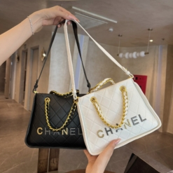 Túi Chanel Công Sở Kèm Dây Size 23 Màu Trắng Đen