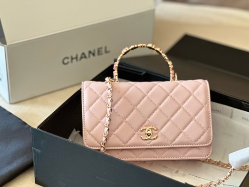 Túi Chanel Kiềng Hoa FullBox 3 Màu màu Hồng