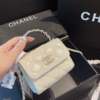Túi Chanel Tay Cầm Dính Ngọc Mini 3 Màu Trắng Đen Hồng 15 Túi Chanel Tay Cầm Dính Ngọc Mini Màu Trắng