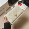 Túi Chanel Tay Cầm Hoa FullBox 3 White