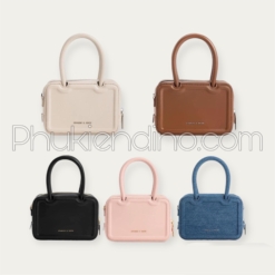 Túi Charles & Keith CNK Tote Phom Chữ Nhật Perline Elongated