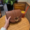 Túi Charles & Keith CNK Gabine Saddle Bag 3 Màu Trắng Đen Nâu 16 Túi Charles & Keith Gabine Saddle Bag Dark Brown