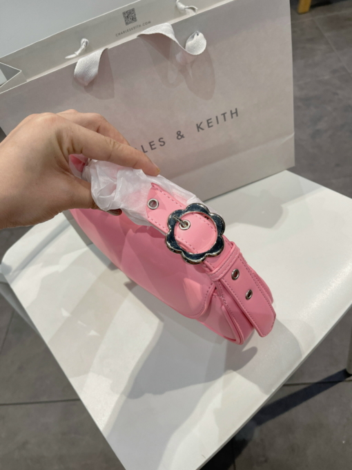 Túi CNK Petra Asymmetrical Front Flap Bag Pink
