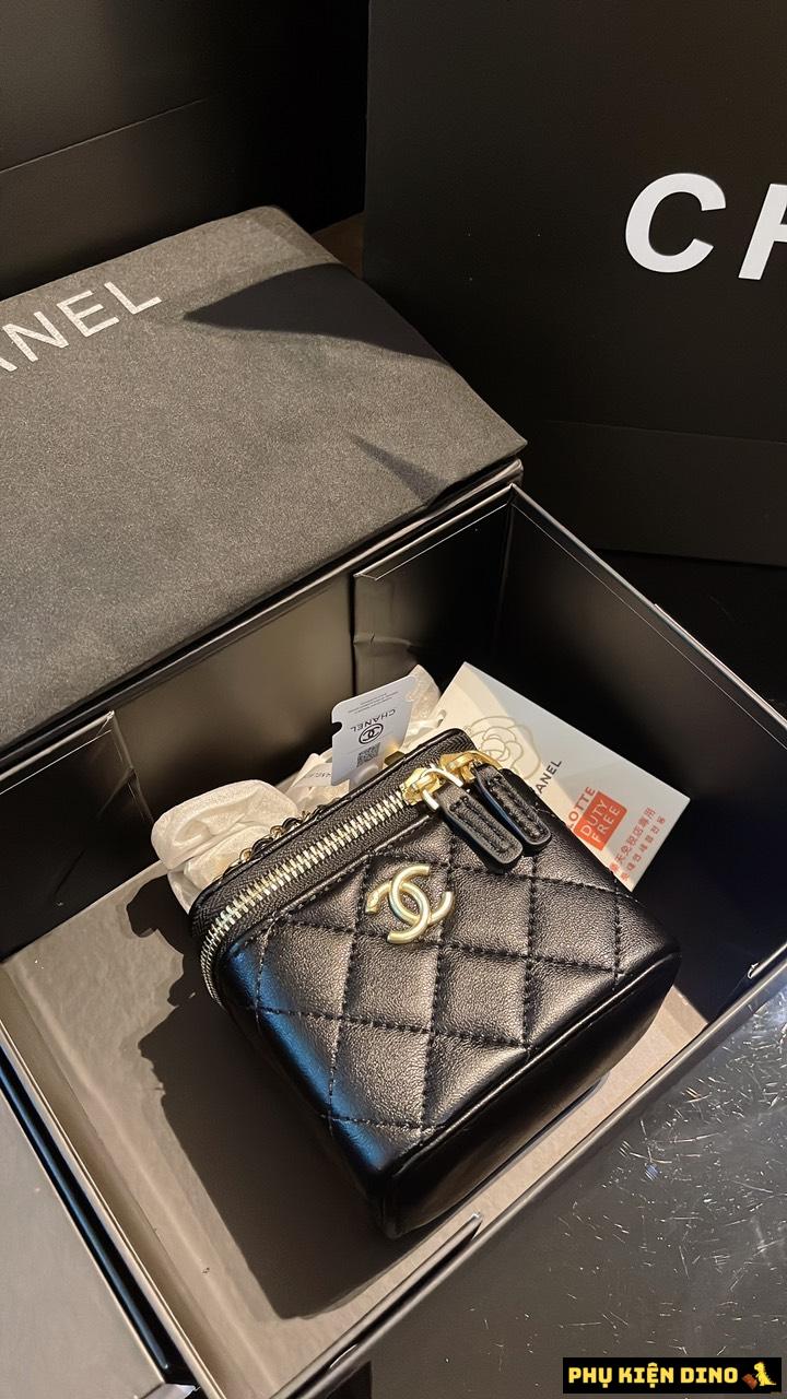 Túi Đeo Chéo Túi Cốp Chanel Vanity With Chain Màu Đen Size 17 Và Size 13 18 tui cop chanel black size 13