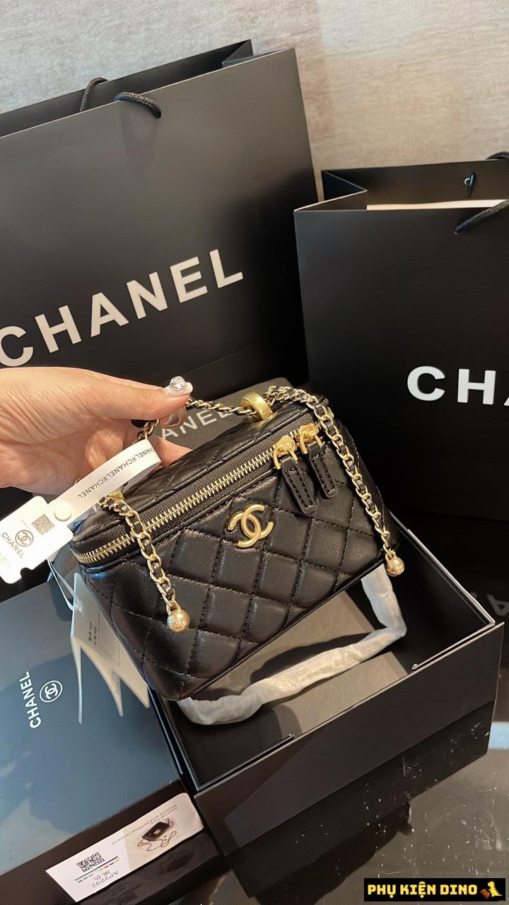 Túi Đeo Chéo Túi Cốp Chanel Vanity With Chain Màu Đen Size 17 Và Size 13 15 Túi Cốp Chanel Vanity With Chain Size 17