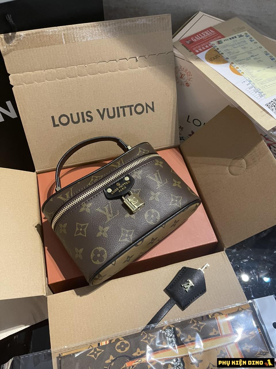 Túi Cốp Louis Vuitton LV Clutch Dáng Hộp Màu Nâu 7 Túi Cốp Louis Vuitton LV Clutch