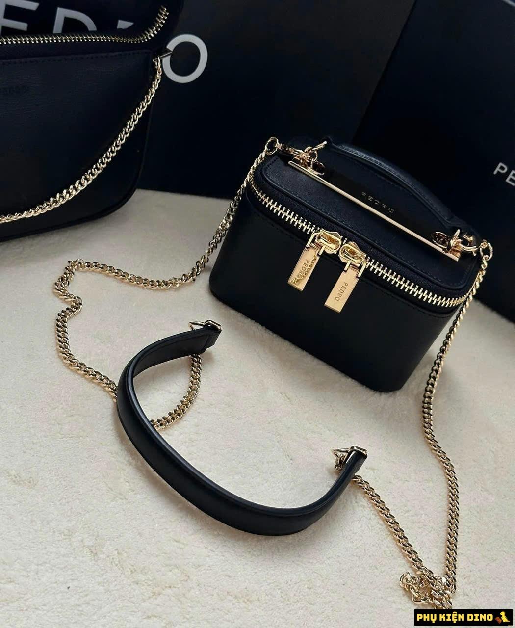 Túi Cốp Predo Mini 3 Màu Trắng Đen Hồng 7 Túi Cốp Predo Mini Black