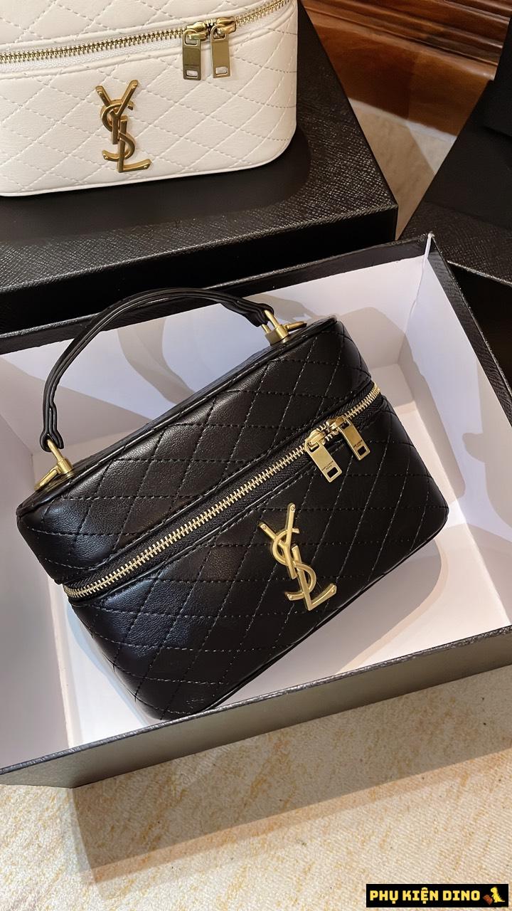 Túi Cốp Saint Laurent Paris Gaby Shoulder Bag Màu Đen Trắng 1 Túi Cốp Saint Laurent Paris Gaby Shoulder Bag Màu Đen