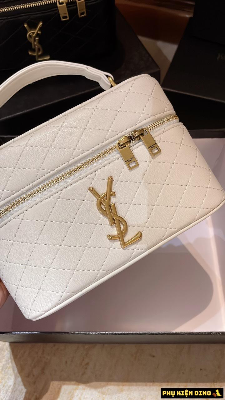 Túi Cốp Saint Laurent Paris Gaby Shoulder Bag Màu Đen Trắng 9 Túi Cốp Saint Laurent Paris Gaby Shoulder Bag White
