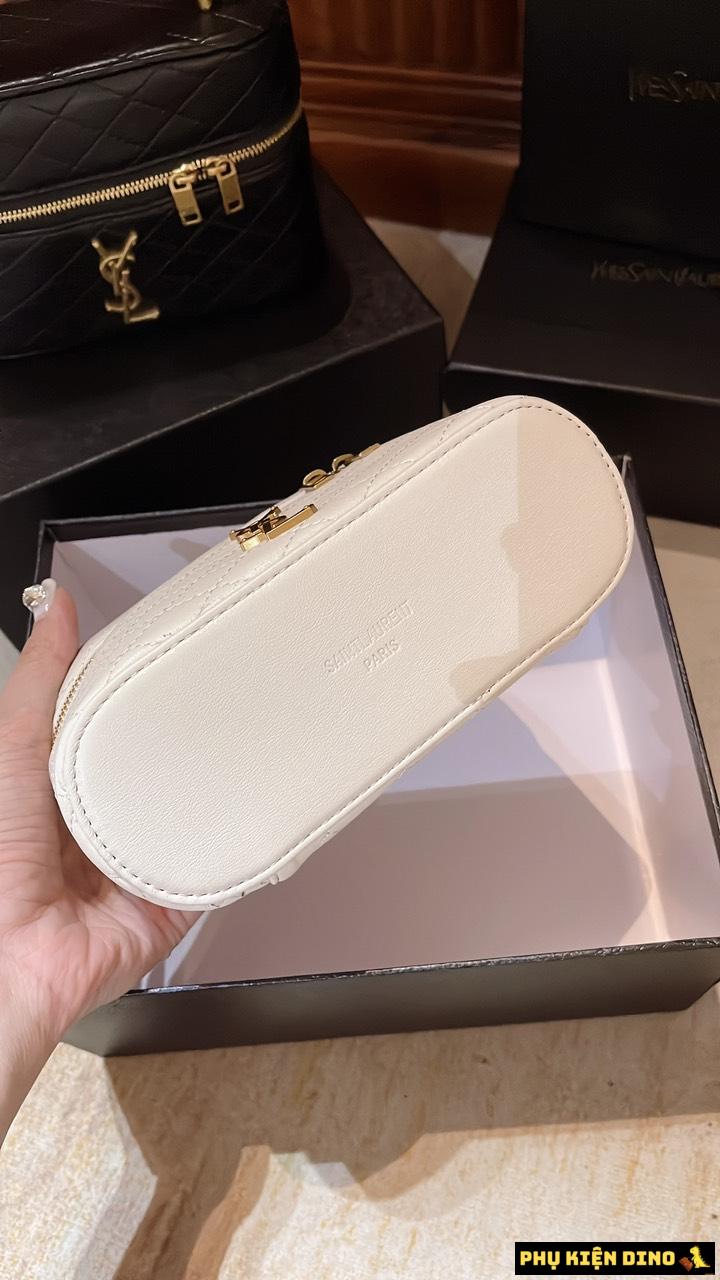 Túi Cốp Saint Laurent Paris Gaby Shoulder Bag Màu Đen Trắng 6 Túi Cốp YSL Saint Laurent Màu Trắng