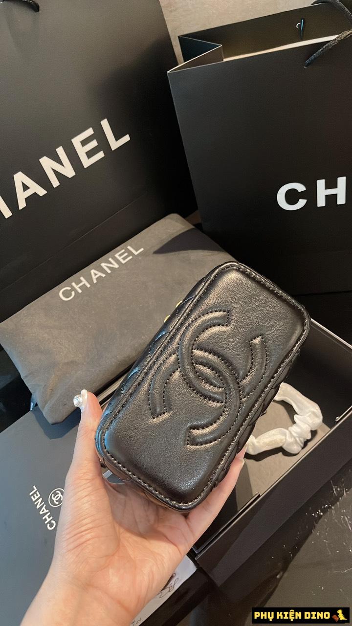 Túi Đeo Chéo Túi Cốp Chanel Vanity With Chain Màu Đen Size 17 Và Size 13 10 Túi Đeo Chéo Chanel Màu Đen Size 17