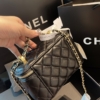Túi Đeo Chéo Chanel Vanity With Chain Black Size 17