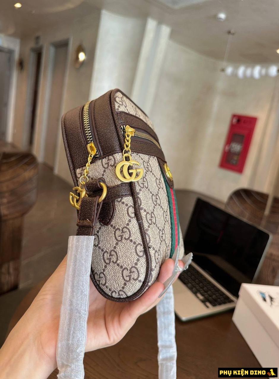 Túi Đeo Chéo Gucci GC Ophidia GG Shoulder Bag Size 19 6 Túi Đeo Chéo Gucci Họa Tiết