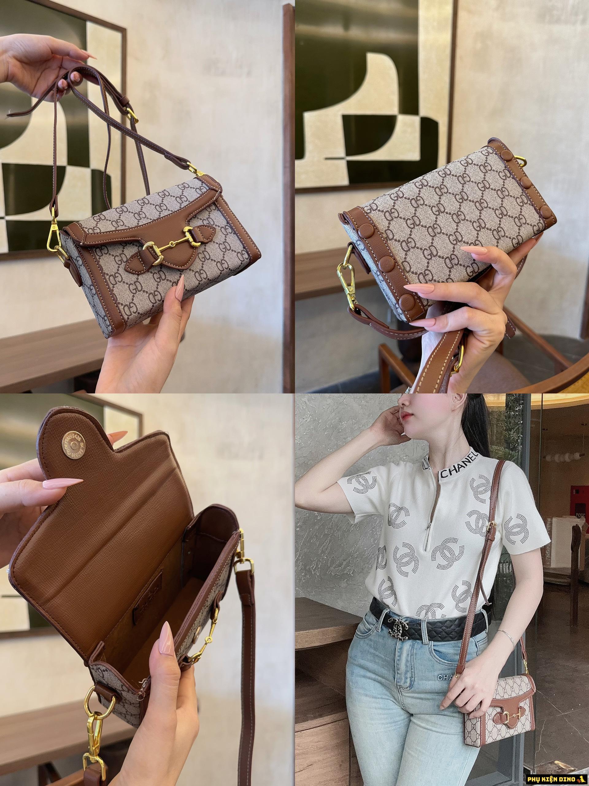 Túi Đeo Chéo Gucci Horsebit 1955 Mini Phone Màu Nâu Be 1 Túi Đeo Chéo Gucci Horsebit 1955 Mini Phone Màu Nâu Be Giá rẻ