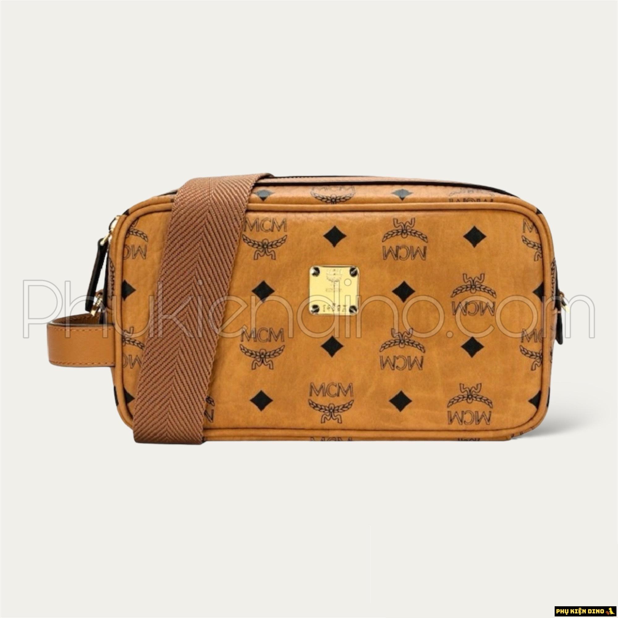 Túi Đeo Chéo MCM Dáng Hộp Vuông 4 Màu Đen Kem Nâu Hồng 1 Túi Đeo Chéo MCM Dáng Hộp Vuông 4 Màu Đen Kem Nâu Hồng