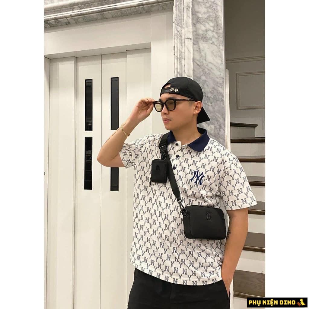 Túi Đeo Chéo MLB Ripstop Nylon NY Yankees Black 32BGDJ111-50L 2 Túi Đeo Chéo MLB Màu Đen Kèm Túi Nhỏ