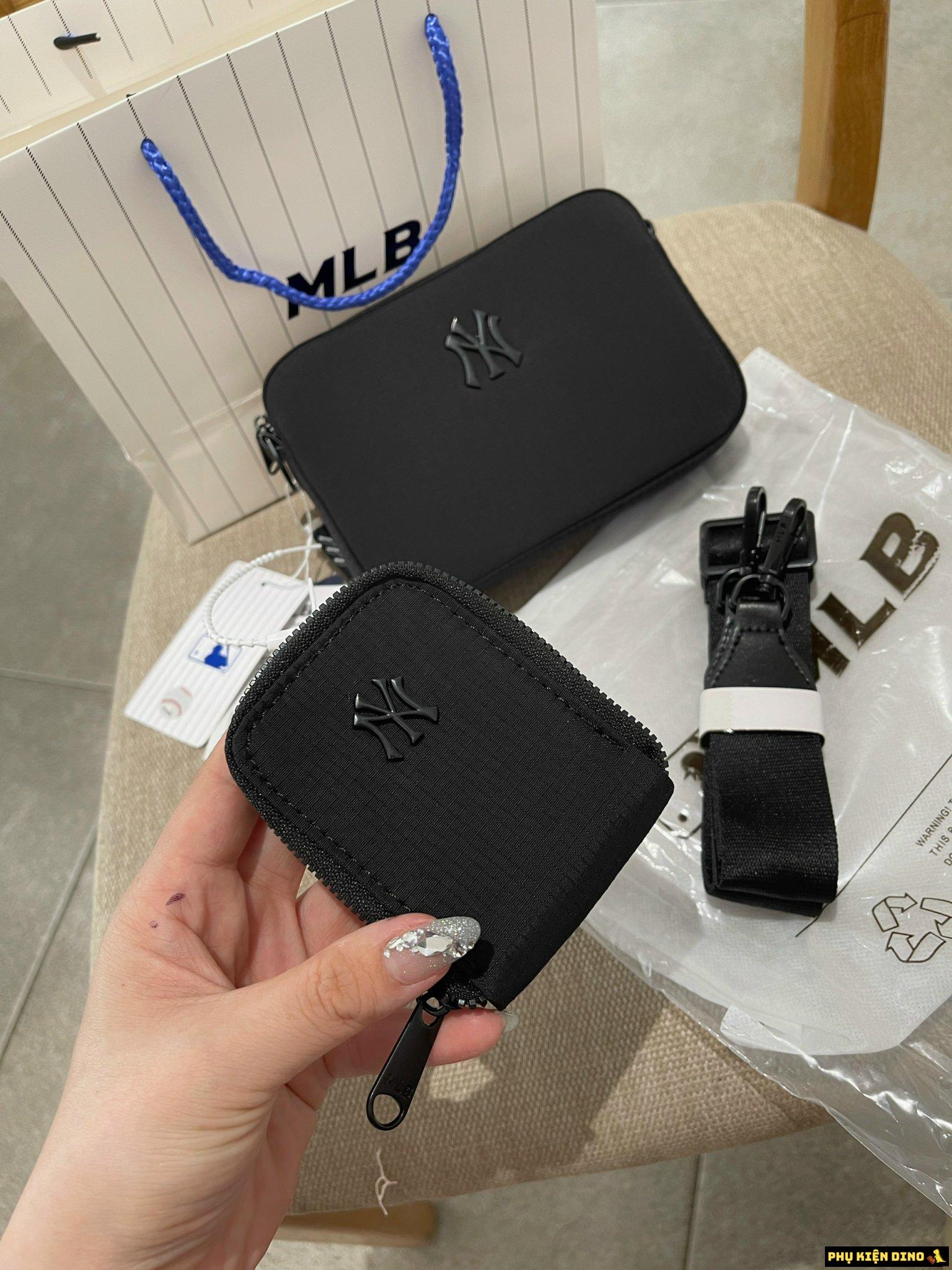 Túi Đeo Chéo MLB Ripstop Nylon NY Yankees Black 32BGDJ111-50L 8 Túi Đeo Chéo MLB Unisex Kèm Túi Nhỏ