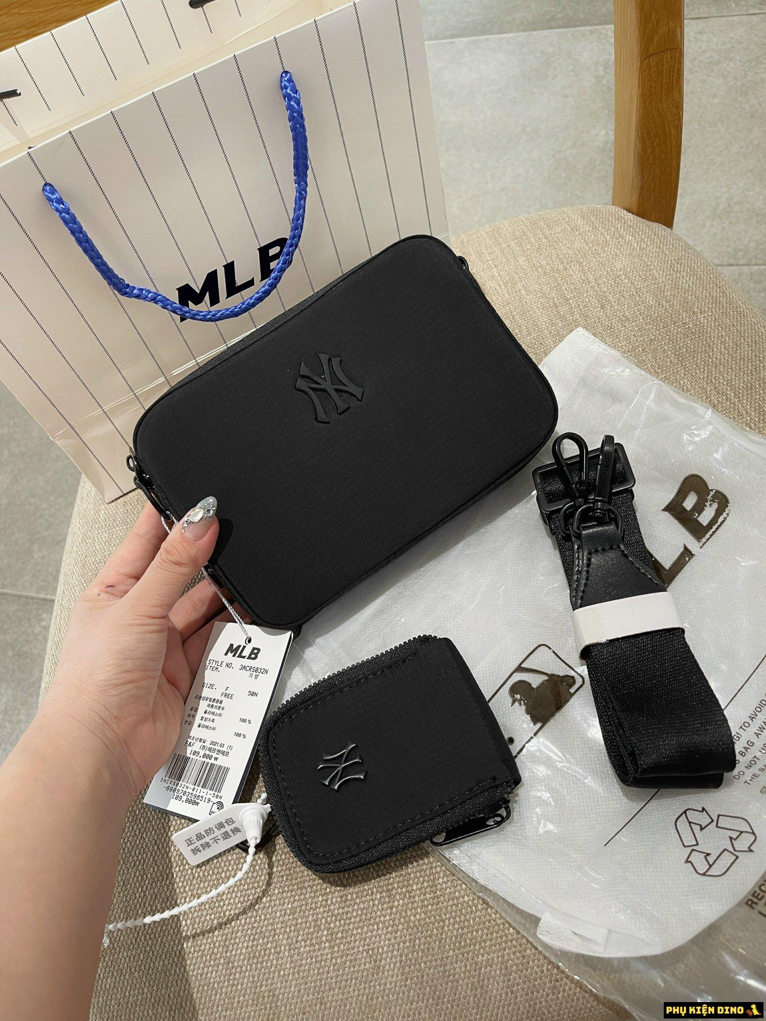 Túi Đeo Chéo MLB Ripstop Nylon NY Yankees Black 32BGDJ111-50L 7 Túi Đeo Chéo MLB Unisex