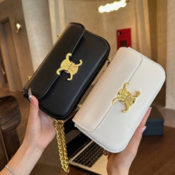 Túi Đeo Chéo Nữ Celine Dáng Dài Khóa Vàng