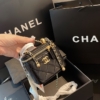 Túi Đeo Chéo Túi Cốp Chanel Vanity With Chain Màu Đen Size 17 Và Size 13 23 Túi Đeo Chéo Túi Cốp Chanel MIni Vanity With Chain Màu Đen Size 13