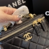 Túi Đeo Chéo Túi Cốp Chanel Vanity With Chain Màu Đen Size 17 Và Size 13 21 Túi Đeo Chéo Túi Cốp Chanel Vanity With Chain Màu Đen Size 17