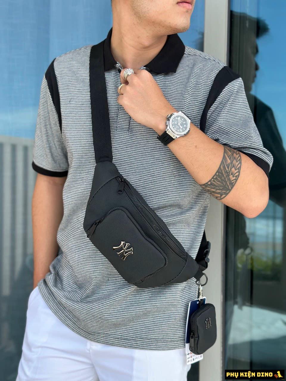 Túi Đeo Chéo Túi Đeo Hông Bao Tử MLB Đen 5 Túi Đeo Chéo Túi Đeo Hông Bao Tử MLB