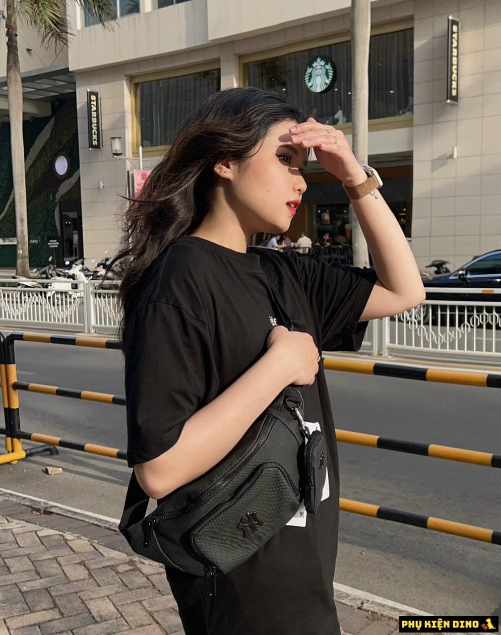 Túi Đeo Chéo Túi Đeo Hông Bao Tử MLB Đen 3 Túi Đeo Hông Bao Tử MLB Đen