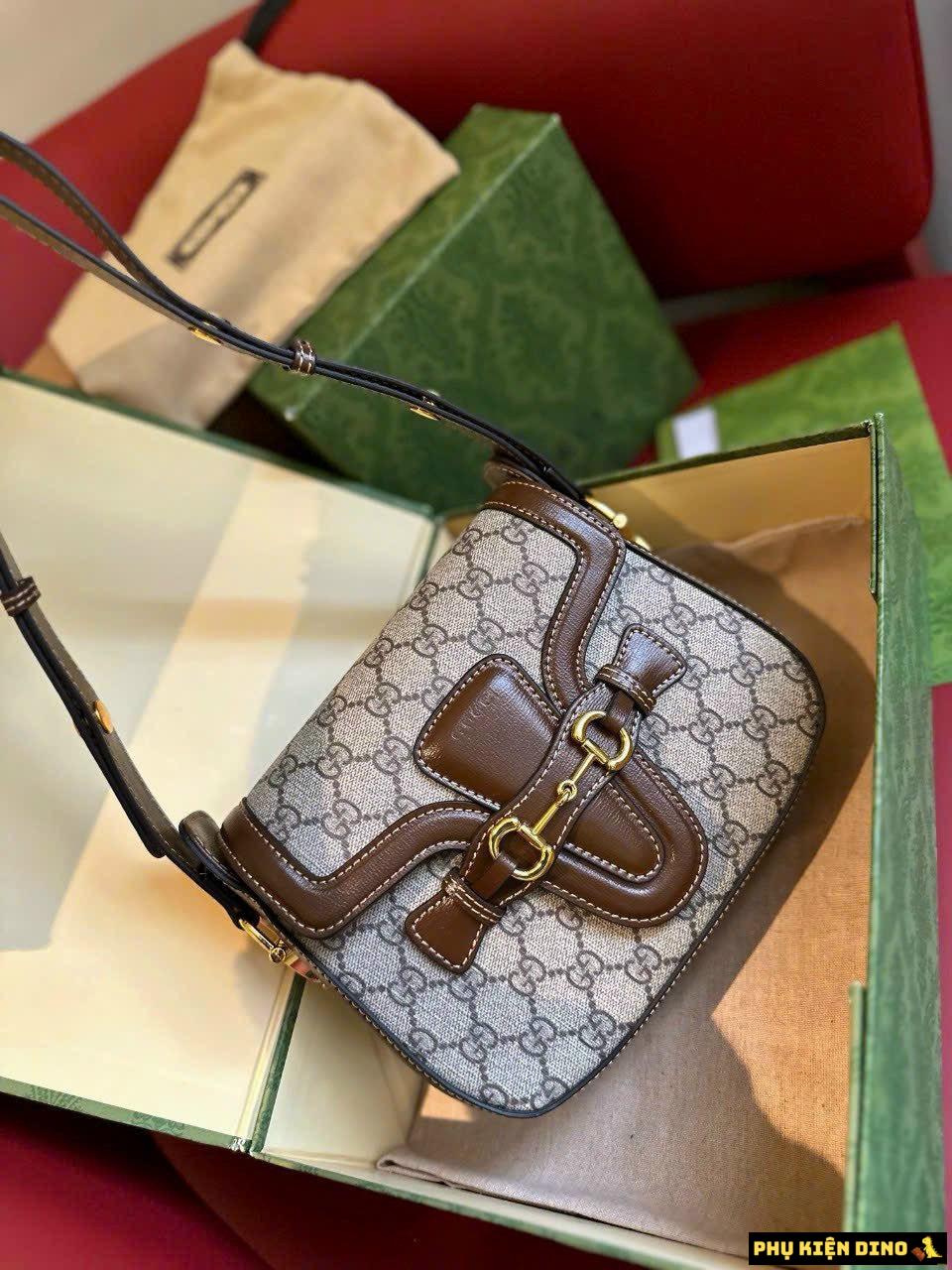 Túi Đeo Vai Gucci Nâu Size 20 Hàng Siêu Cấp 1 Túi Đeo Vai Gucci Nâu Size 20