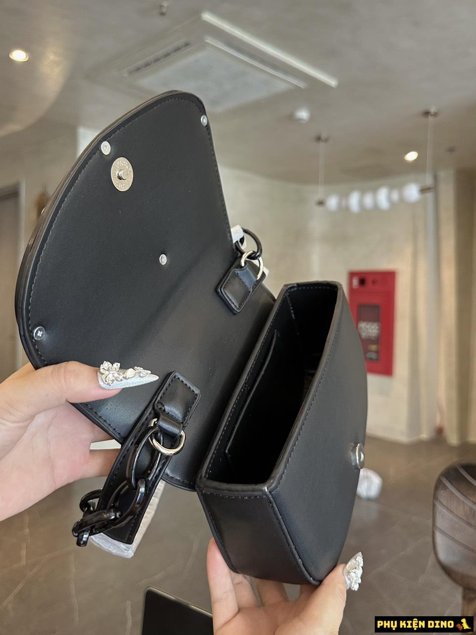 Túi Diesel 1DR Iconic Trắng Đen Xám 13 Túi Diesel 1DR Full Đen