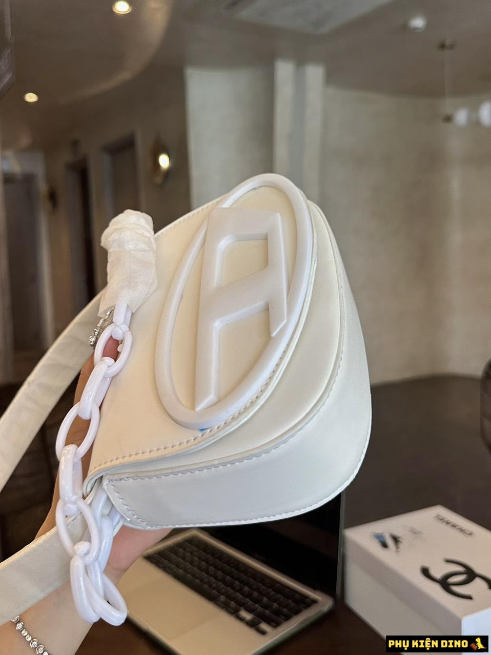 Túi Diesel 1DR Iconic Trắng Đen Xám 3 Túi Diesel Màu Trắng