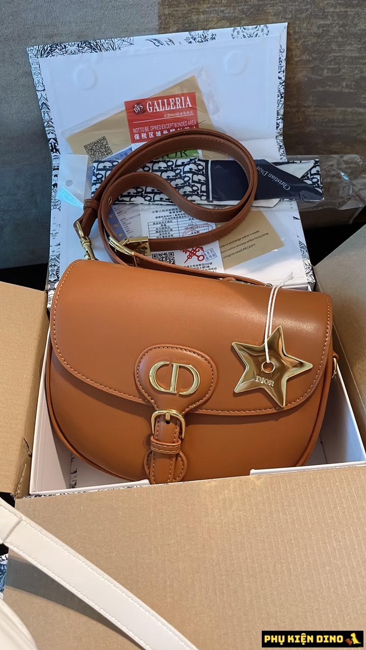 Túi Dior Bobby Medium Size 20 3 màu Đen Nâu Trắng TXN20004 8 Túi Dior Bobby Medium Size 20 màu Nâu
