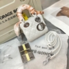 Túi Dior Mini Lady Kèm Khăn 4 Màu Trắng Đen Bạc Hồng Đất 15 Túi Dior Lady Màu Trắng Fullbox