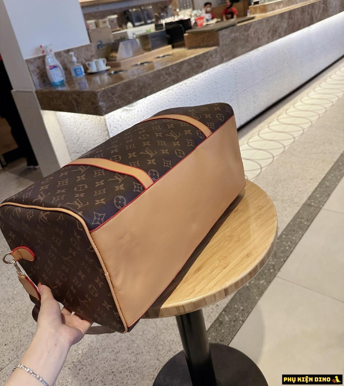 Túi Trống Du Lịch Louis Vuitton LV Monogram Nâu Size 50 11 Túi Du Lịch Louis Vuitton LV Monogram Nâu