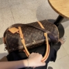 Túi Trống Du Lịch Louis Vuitton LV Monogram Nâu Size 50 19 Túi Du lịch LV Màu Nâu
